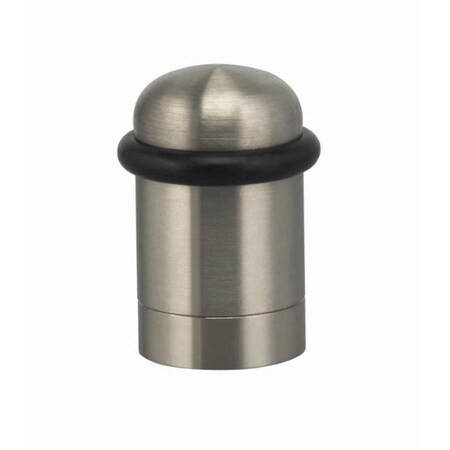 Omnia 1" x 1-11/16" Modern Floor Stop Satin Stainless Steel 7602.32D