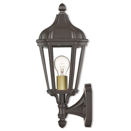 Livex Lighting Morgan 1 Light Bronze Outdoor Wall Lantern 76182-07