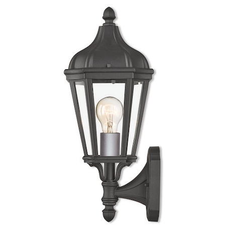 Livex Lighting Morgan 1 Light Textured Black Outdoor Wa 76182-14
