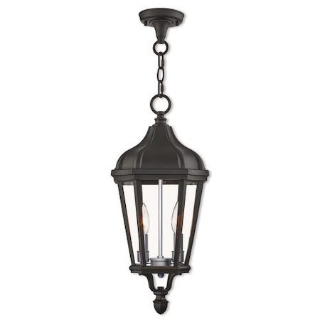 Livex Lighting Morgan 2 Light Textured Black Outdoor Pe 76189-14