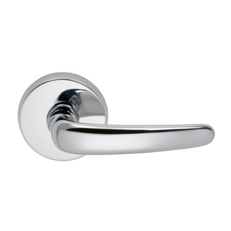 Omnia Lever Passage 2-3/8" Backset, T Strike, 1-3/8" Doors Bright Chrome 762 762/00.PA2