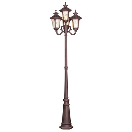 Livex Lighting Oxford 4 Light Imperial Bronze Outdoor 4 Head Post 7669-58