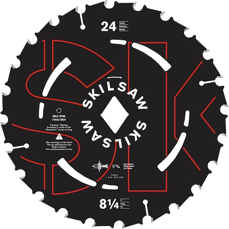 Skil Circular Saw Blade Skilsaw, 8-1/4"X24T 76824