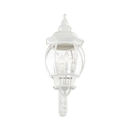 Livex Lighting Textured WhiteOutdoorWall Lantern, 4 Ligh 7701-13