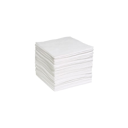 Wyk Sorbent Pad, Oil, 15 in x 19 in, White, 200 PK 7720