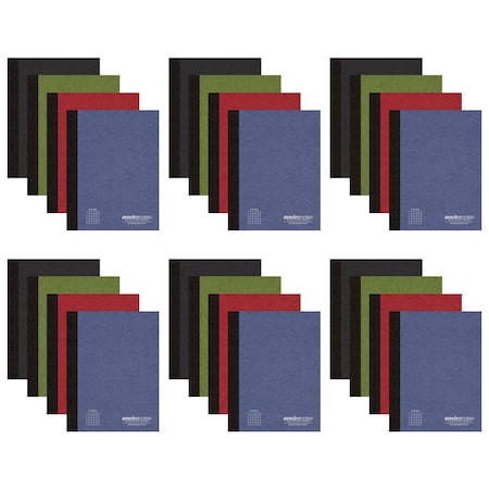 Roaring Spring Recycled Comp Notebooks, 5x5 Graph, PK24 77283CS
