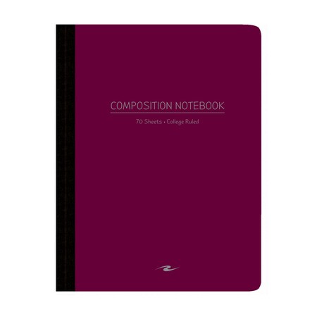 Roaring Spring Case of Assorted Color Poly Flex Comp Notebooks, College Ruled, 70 sht, 9.75"x7.75", Flexible Covers, PK24 77293cs
