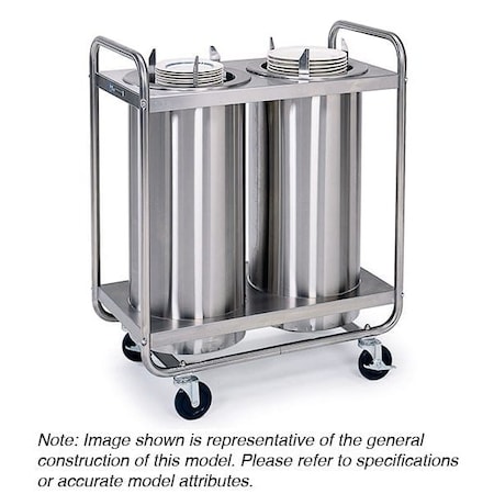 Lakeside Adjustable Heated Tubular 3 Stack Dispenser; 6-1/2" to 9-3/4" Plates 787