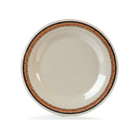 Carlisle Foodservice Mlmn Wide Rim Dinnr Plate, 10.5", Snd, PK12 43011908