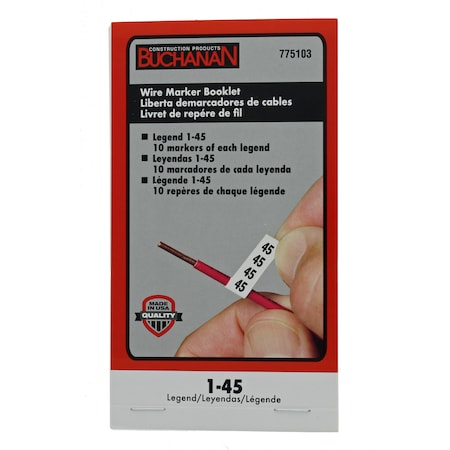 Ideal Wire Marker Book A-Z, 0-15 775102