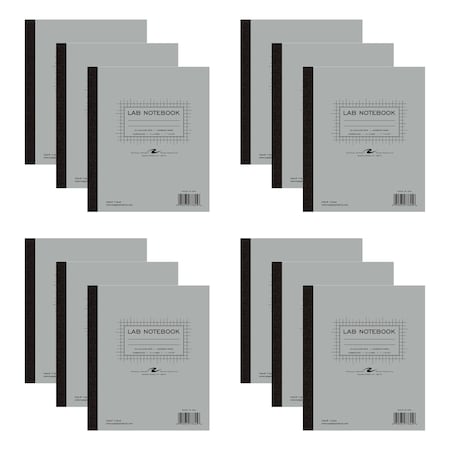 Roaring Spring Carbonless Lab Notebooks, 4x4 Grap, PK12 77645CS