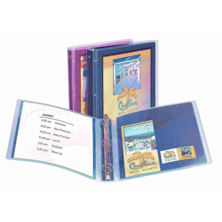 Avery Flexi-View 3 Ring Binder, 1" Round Rings 17688