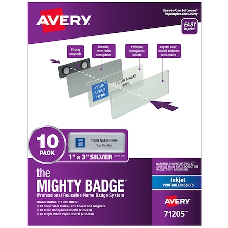 Avery The Mighty Badge by Professional, PK10 71205
