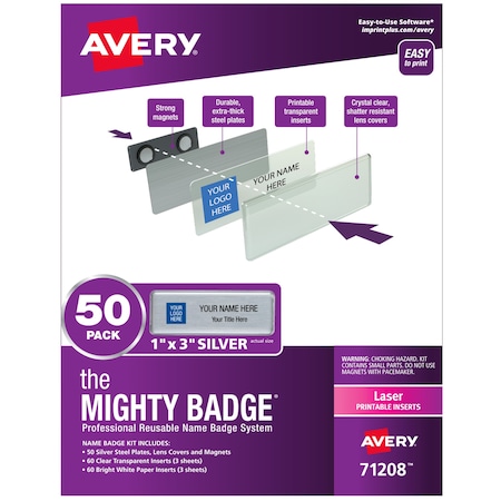 Avery The Mighty Badge by Professional, PK50 71208