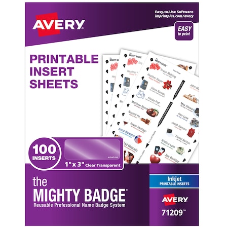 Avery The Mighty Badge by Printable In, PK100 71209