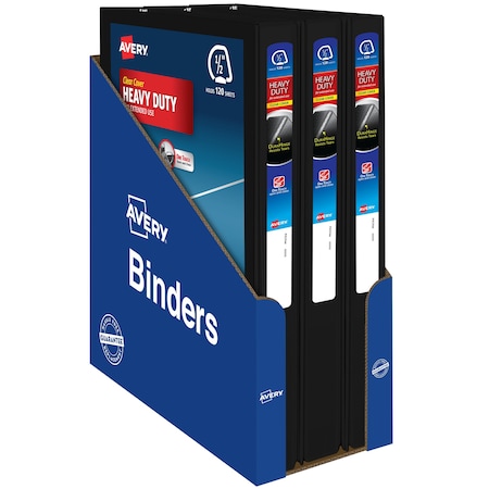 Avery Heavy-Duty View 3 Ring Binder, 0.5" One 79381