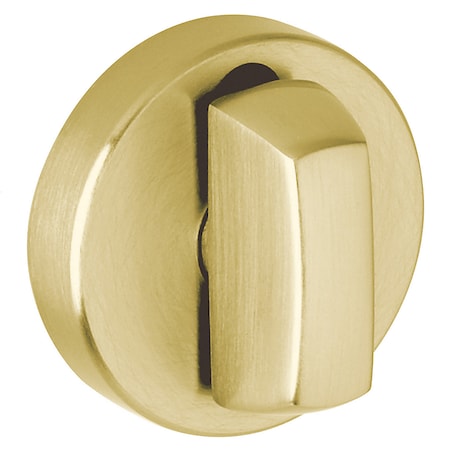 Baldwin Round Satin Brass with Brown Turns Satin Brass with Brown 6760.060
