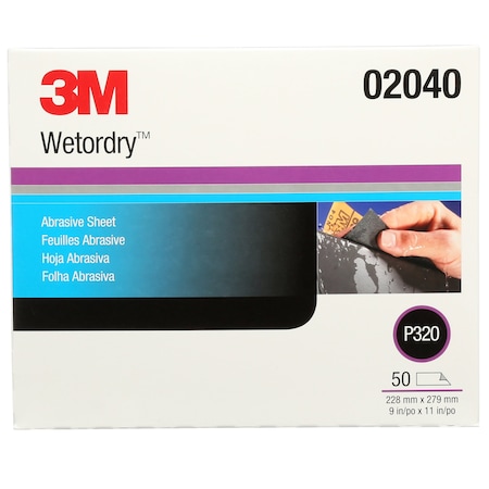 3M 02040 Wetordry Abrasive Sheet P320 Grit 9 In X 11 - Foto 8