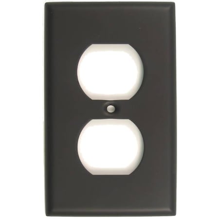 Rusticware Single Receptacle Switch Plate, Number of Gangs: 1 Oil Rubbed Bronze Finish 783ORB