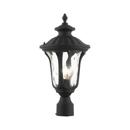 Livex Lighting Textured Black Outdoor Post Top Lantern,  7848-14