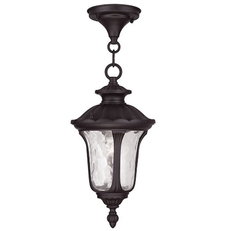 Livex Lighting Oxford 1 Light Bronze Outdoor Pendant Lantern 7849-07