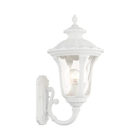Livex Lighting Textured White Outdoor Wall Lantern, 1 Li 7852-13