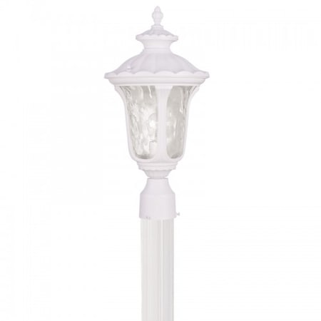Livex Lighting Textured White Outdoor Post Top Lantern,  7855-13