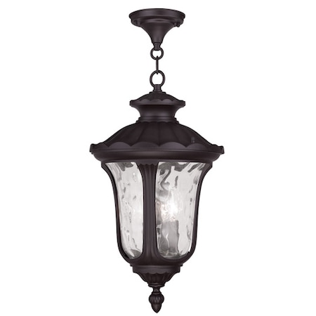 Livex Lighting Oxford 3 Light Bronze Outdoor Pendant Lantern 7858-07