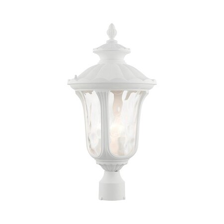 Livex Lighting Textured White Outdoor Post Top Lantern,  7859-13