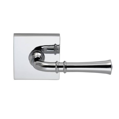 Omnia Lever Square Rose Pass Lever 2-3/4" BS T Strike Bright Chrome 785 785SQ/234T.PA26