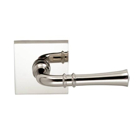 Omnia Lever Square Rose Pass Lever 2-3/8" BS T Strike Bright Nickel 785 785SQ/238T.PA14
