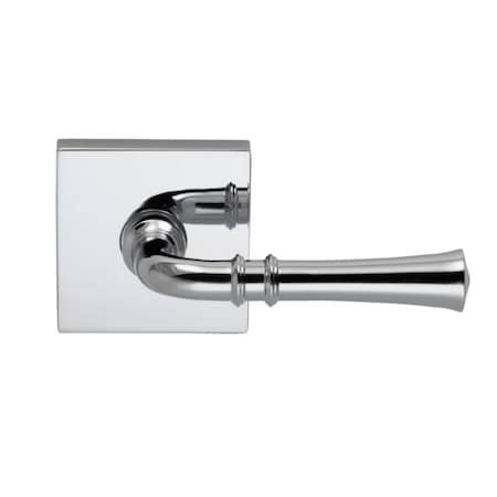 Omnia Lever with Square Rose Single Dummy Left Hand Lever Bright Chrome 785 785SQ/L.SD26