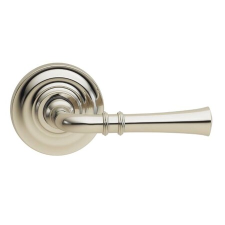 Omnia Lever Traditional Rose Pass Lever 2-3/4" BS T Strike Bright Nickel 785 785TD/234T.PA14