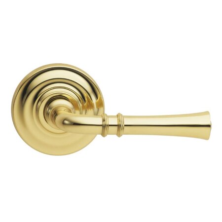 Omnia Lever Traditional Rose Pass Lever 2-3/4" BS T Strike Bright Brass 785 785TD/234T.PA3