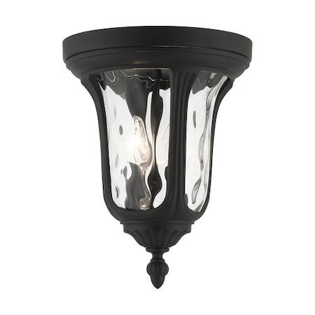 Livex Lighting Textured Black Outdoor Ceiling Mount, 2 L 7861-14