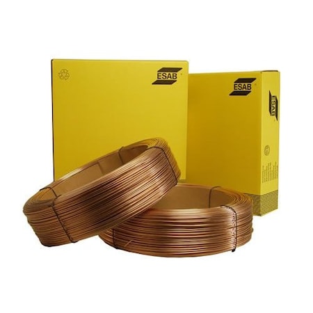 Esab Mig Welding Wire, DCEN, Gas-Shielded, Mild Steel 1312F04