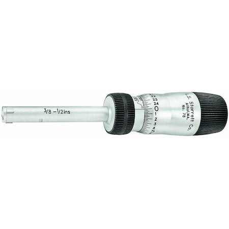 Starrett Micrometer Inside 3/8 to 1/2" Range 78XTZ-500