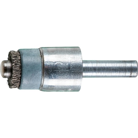 Pferd 1/2" Pilot End Brush - .004 SS Wire, 1/4 Shaft, 1/4" Pilot Dia. 83191