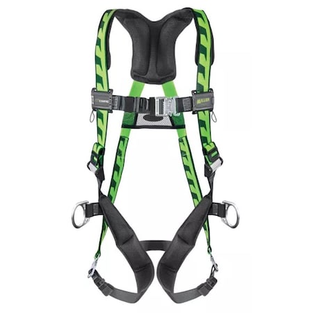 Honeywell Miller Body, Harness, Full, Green, Extra Small AC-QC/XSGN