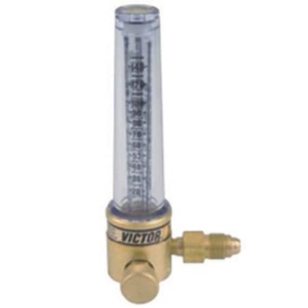 Victor Flowmeter, Argon, Carbon Dioxide, Helium, 9/16"-18 Inlet, 5/8"-18 Outlet 1000-0258