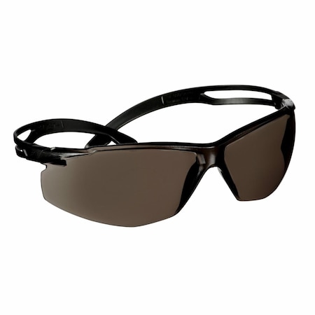 3M SecureFit(TM) 500, Safety Glasses, Anti-Fog & Anti-Scratch, Gray Lens, Black Frame, Frameless SF502AF-BLK