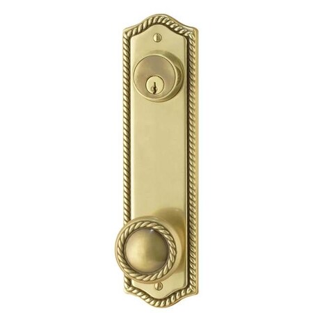 Emtek Bright Brass Sideplate 7990RKUS3 7990RKUS3