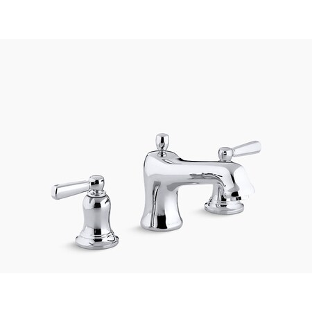 Kohler 8 in Mount, 3 Hole Bancroft Deck-Mount Bath Faucet Trim T10592-4-CP