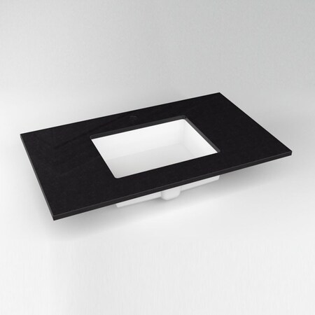 Robern Vf Top, Single-Hole Lava Black, 37"X22" TF37UCO90-1