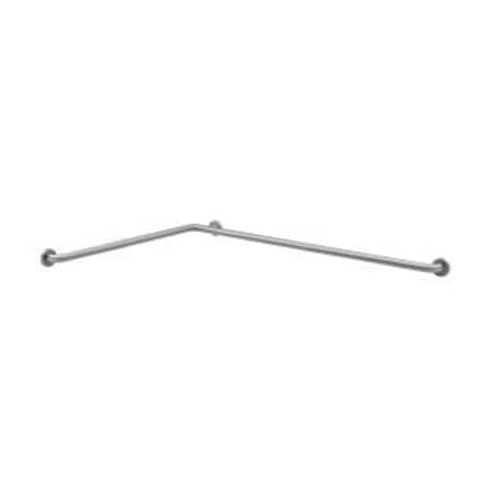 Bobrick Concealed B5897 Satin Stainless Steel Grab Bar, 45-3/4" x 57-3/4" L, 304 Stainless Steel B5897