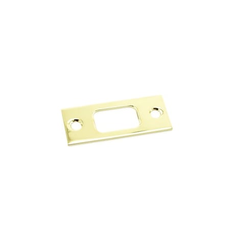 Baldwin Standard Security Deadbolt Strike, polished brass 8000.003.STR