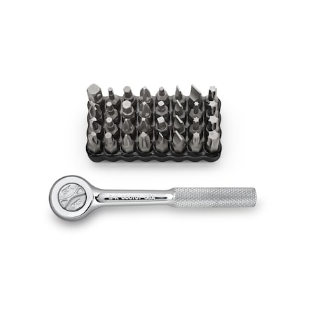 Sk Professional Tools Drive Bit Ratchet, 1/4 in 800701