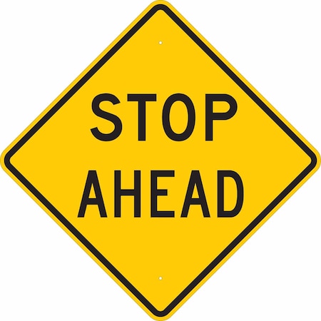 Brady Traffic Sign, 18" Height, 18 in Width, Aluminum, Diamond, English 80073