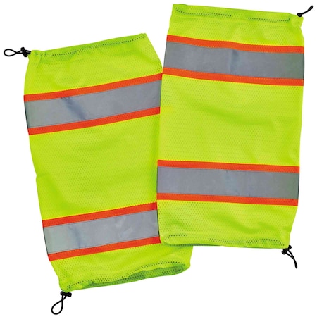Ergodyne Lime Class E Two-Tone Mesh Leg Gait, PK6 8009