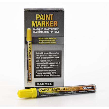 Mutual Industries Valve Markers, Yellow, Paint, 6 inch Length, 2 Inch Width, 3 inch Height, YELLOW 800-41